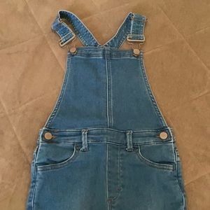 EUC Girls S(6-7) Spotted Zebra Overalls